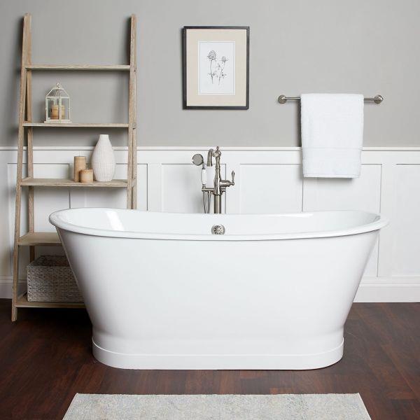 Maidstone - Una Cast Iron 67 Inch Double Ended Skirted Tub