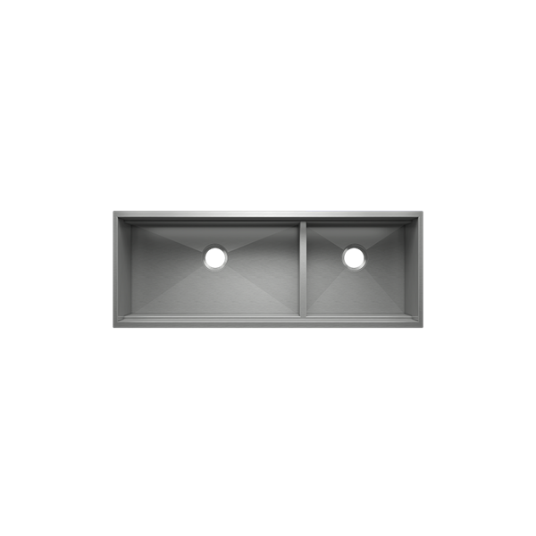 Julien - Smartstation Undermount Double-Bowl Workstation Kitchen Sink, L30X18X10 R18X18X10
