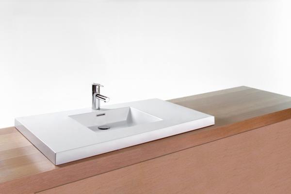 Wetstyle - Cube 36 X 22 X 2 Centered Semi Recess Washbasin