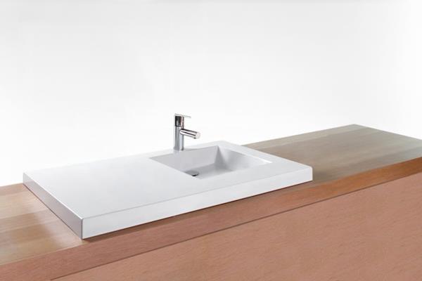 Wetstyle - Cube 36 X 22 X 2 Right Side Semi Recess Washbasin