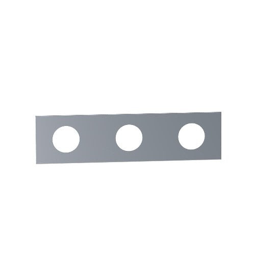Vola - 3-Hole Plate- 2-3/8 Inch X 9 Inch , Hole Dia. 1-3/8 Inch All Holes