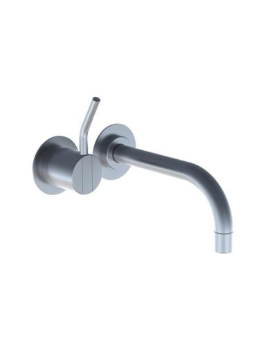 Vola - 111M One-Handle Mixer, 6 Inch Spout And Rosette Trim Kit