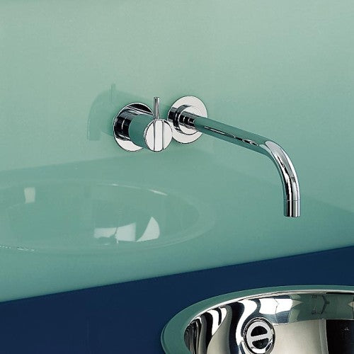 Vola - 121X One-Handle Mixer, 9 Inch Spout and Rosette Trim kit, For Spout to left installation