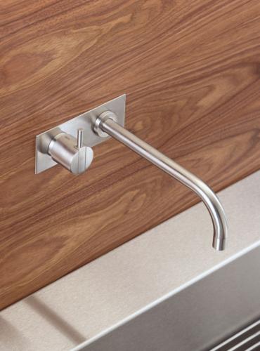Vola - 122 One-Handle Mixer, 9 Inch Spout and Plate Trim