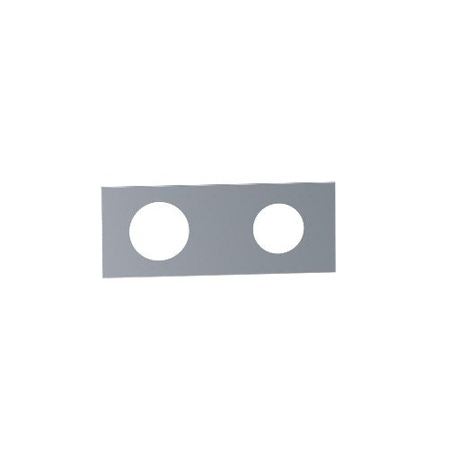 Vola - 2-Hole Plate- 2-3/8 Inch X 6 Inch , Hole Dia. 1-3/8 Inch Both Holes