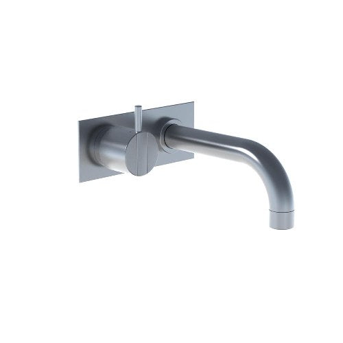 Vola - 2112C One-Handle Mixer, 6 Inch High-Flow Spout and Plate Trim kit