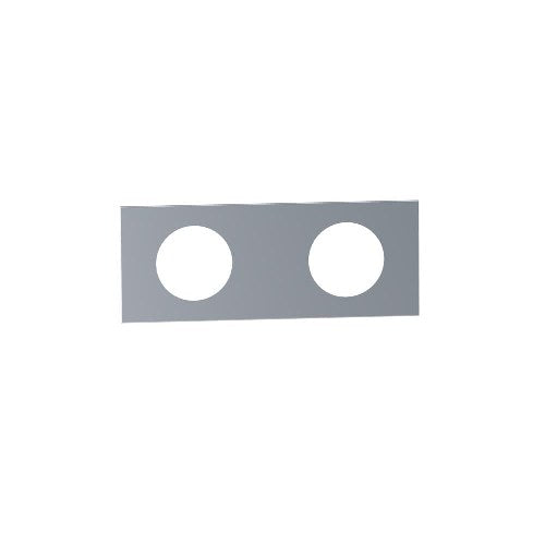 Vola - 2-Hole Plate- 2-3/8 Inch X 6 Inch , Hole Dia. L To R: 1-1/2 Inch , 1-1/2 Inch