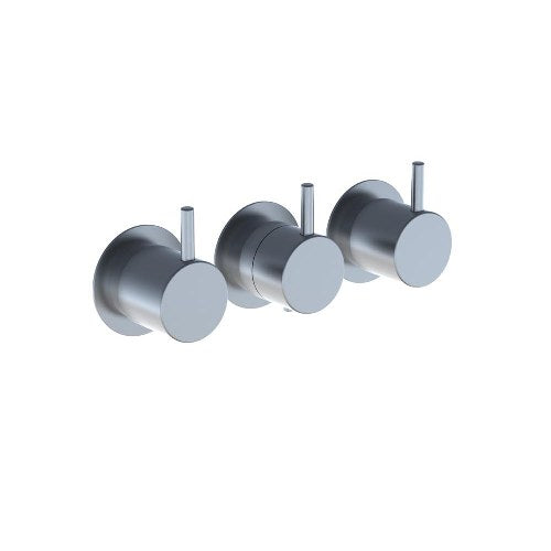 Vola - 5401 3/4 Inch Thermostatic In-Wall Mixer With Integral Volume Control