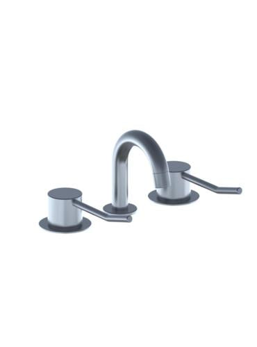 Vola - Hv5L Three-Hole Basin Set With 4-1/4 Inch High Swivel Spout (1.2 Gpm) Kitted