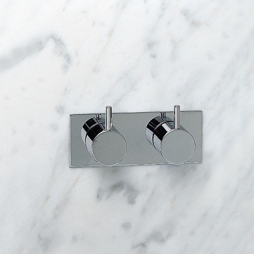 Vola - S40 1/2 Inch Two-Handle Stop Valve With Plate Trim (18 Gpm)
