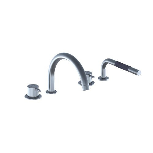 Vola - Sc12 One-Handle Tub Mixer With Swivel Spout And Mixer With Handspray