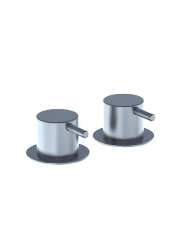 Vola - Sc2 Two-Handle Tub Mixer With Rosette Trim