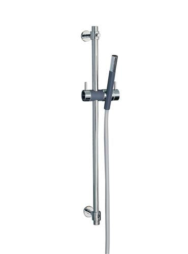 Vola - T34 Sliding Shower Bar with T2 Handspray and Metal Hose