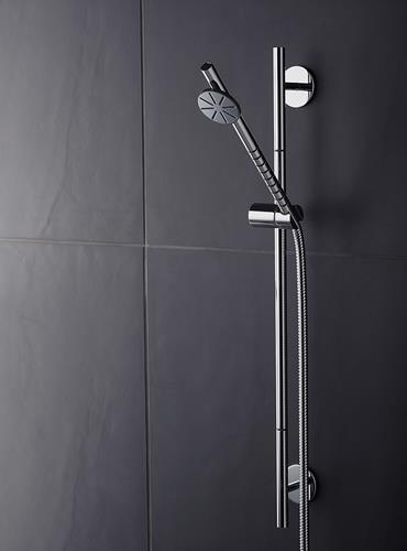 Vola - T65- Sliding Shower Bar with T60 Handspray and Metal Hose