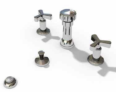 Watermark - Anika Deck Mounted 4-Hole Bidet