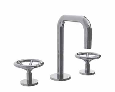 Watermark - Brooklyn Deck Mounted 3 Hole Extended Spout Lavatory Set