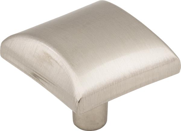 Elements - 1-1/8 Inch Overall Length Square Glendale Cabinet Knob