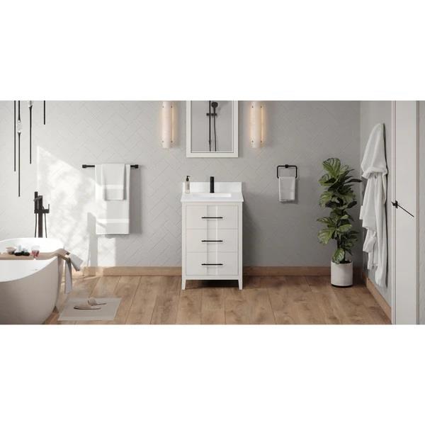 Jeffrey Alexander - Katara 24 Inch W Single Basin Bathroom Vanity Set