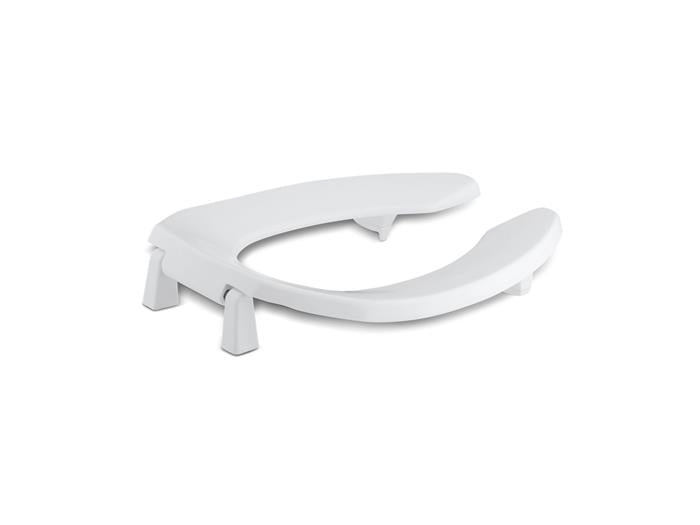 Kohler - Lustra Commercial Elongated Toilet Seat With 1 Inch Bumpers And Antimicrobial Agent