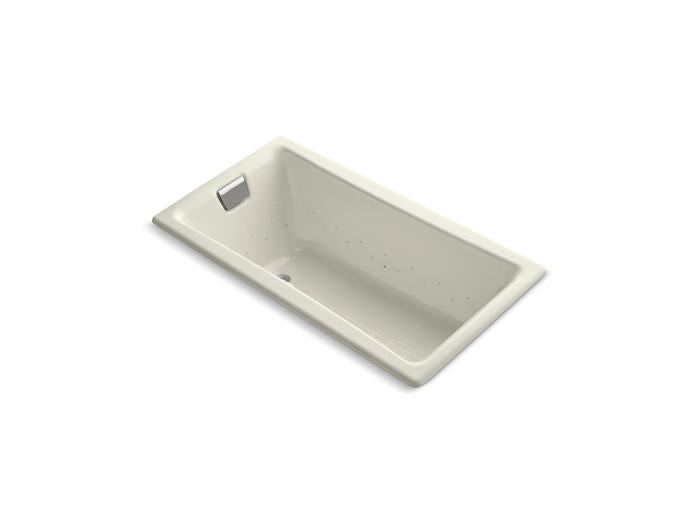 Kohler - Tea-For-Two 60 X 32 Inch Drop-In Heated Bubblemassage Air Bath - Biscuit
