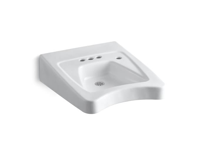 Kohler - Morningside 20 X 27" Wall-Mount/Concealed Arm Carrier Wheelchair Bathroom Sink