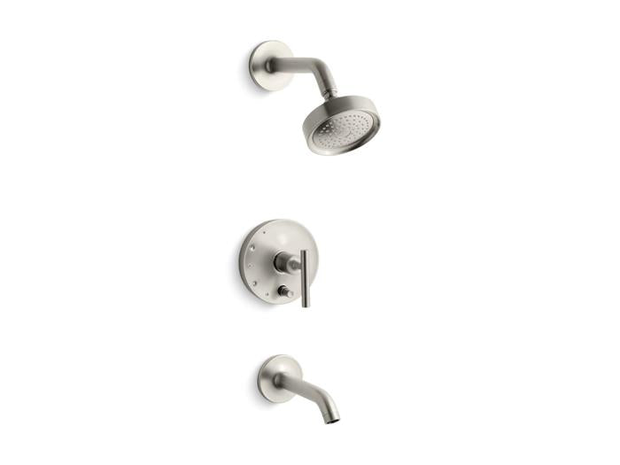 Kohler - Purist Rite-Temp Bath And Shower Trim Kit With Push-Button Diverter And Lever Handle, 2.5 Gpm