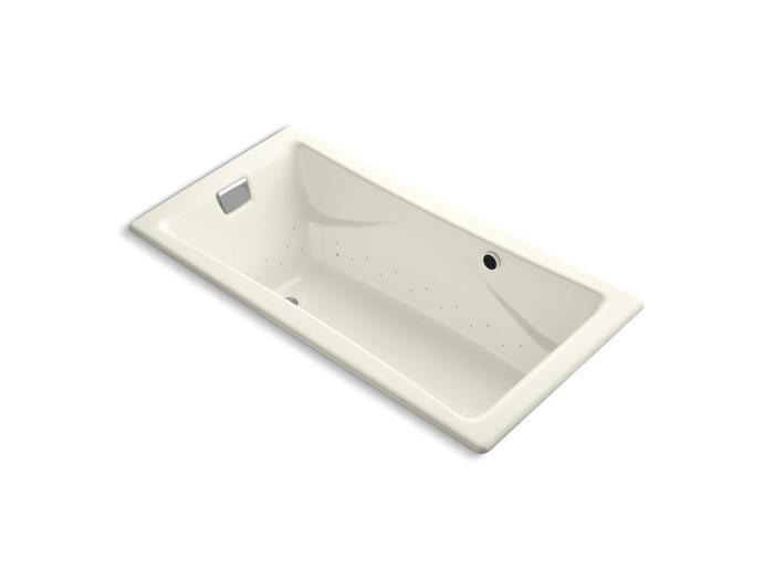 Kohler - Tea-For-Two 71-3/4 X 36 Inch Drop-In Heated Bubblemassage Air Bath - Biscuit