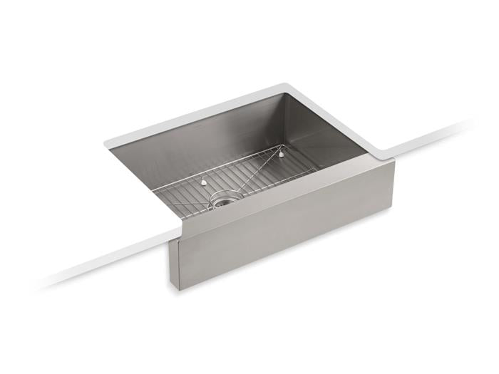 Kohler - Vault 20 Inch Undermount Single-Bowl Farmhouse Kitchen Sink With Short Apron