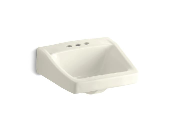Kohler - Chesapeake 19-1/4 X 17-1/4 Inch Wall-Mount/Concealed Arm Carrier Arm Bathroom Sink With 4" Centerset Faucet Holes