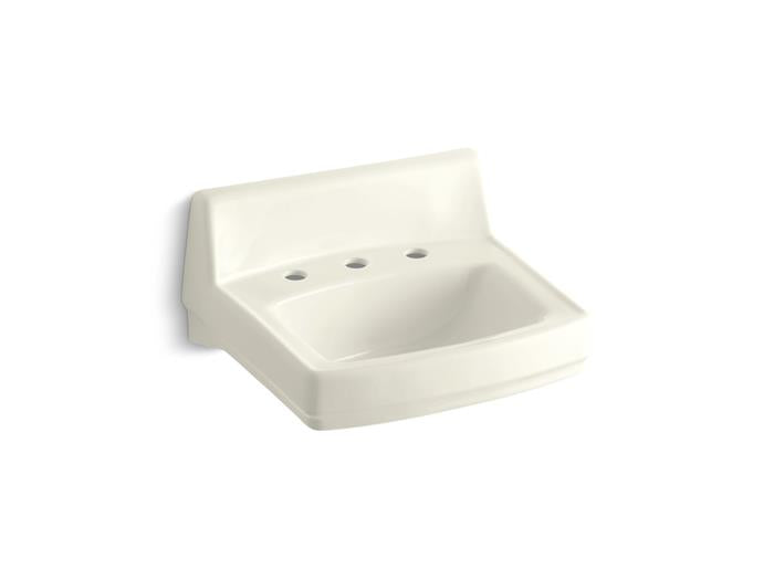 Kohler - Greenwich 20-3/4 X 18-1/4 Inch Wall-Mount/Concealed Arm Carrier Bathroom Sink With Widespread Faucet Holes