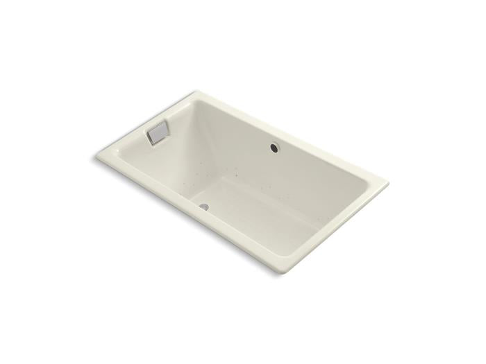 Kohler - Tea-For-Two 66 X 36 Inch Drop-In Heated Bubblemassage Air Bath - Biscuit