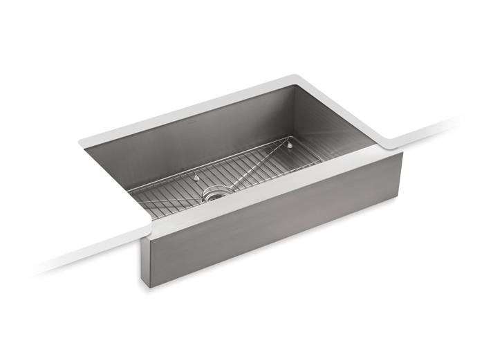 Kohler - Vault 36 Inch Undermount Single-Bowl Farmhouse Kitchen Sink With Short Apron