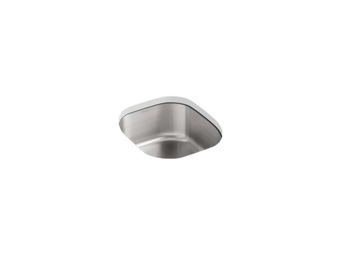 Kohler - Undertone 15-1/2 Inch Undermount Single-Bowl Kitchen Sink With Clip