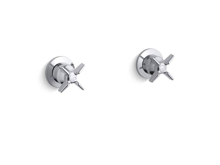 Kohler - Triton Wall-Mount Valve Trim With Cross Handles, Requires Valve