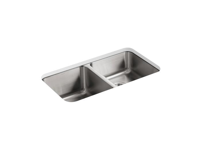 Kohler - Undertone 31-1/2 Inch Undermount Double-Bowl Kitchen Sink
