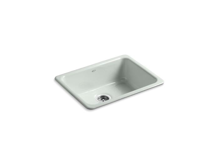 Kohler - Iron/Tones 24-1/4 Inch Rect Top/Undermount Single Bowl Kitchen Sink