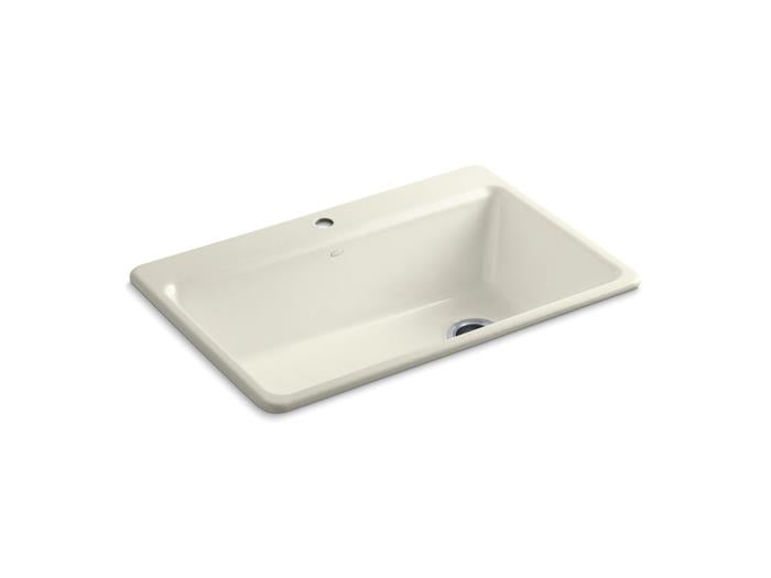 Kohler - Riverby 33 Inch Top-Mount Single-Bowl Workstation Kitchen Sink - 1-Hole