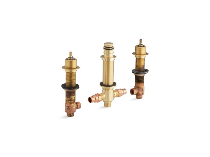 Kohler - 1/2 Inch Ceramic High-Flow Valve System With Diverter For Finished-Deck Or Rim-Mount Installation Only