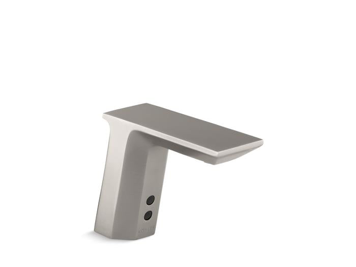 Kohler - Geometric Touchless Single-Hole Lavatory Faucet With Insight Sensor Technology, Dc-Powered, 0.5 Gpm