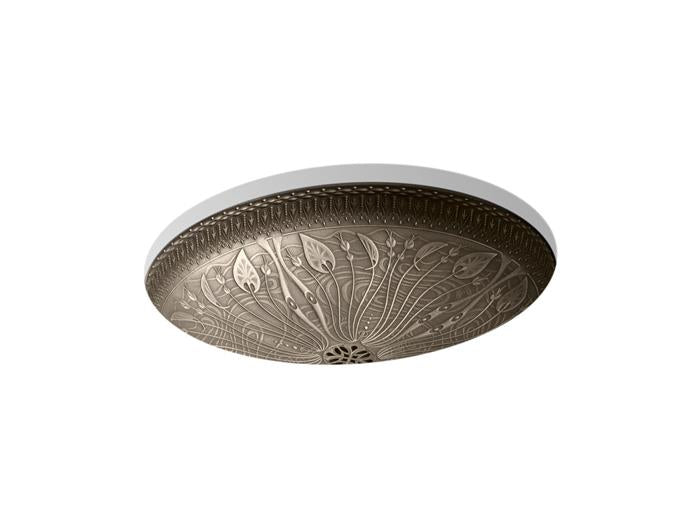 Kohler - Lilies Lore Undercounter Lavatory - Medium Patina