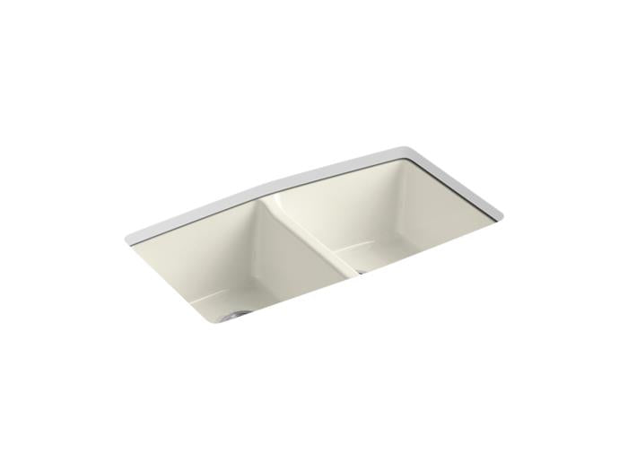 Kohler - Brookfield 33 Inch Undermount Double-Bowl Kitchen Sink - 5 Hole
