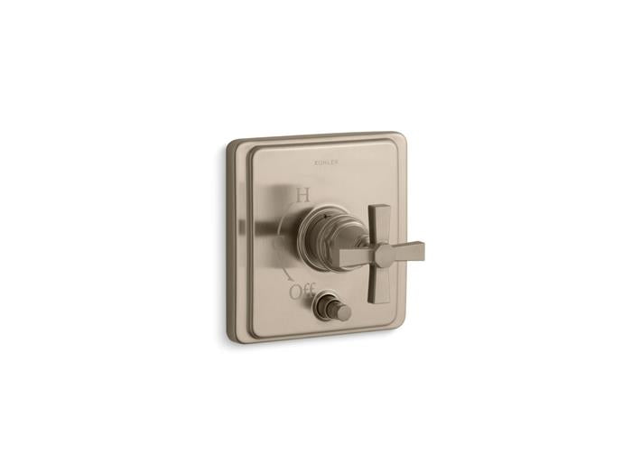 Kohler - Pinstripe Pure, Bath And Shower Trim With Div