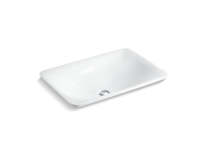 Kohler - Paisley 21 Inch Rectangular Drop-In Bathroom Sink, No Overflow