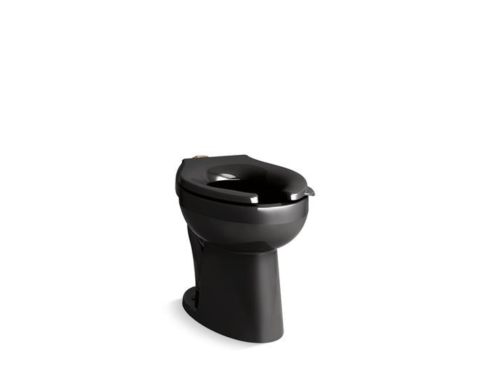 Kohler - Highcliff Ultra Floor-Mount Top Spud Flushometer Bowl With Bedpan Lugs