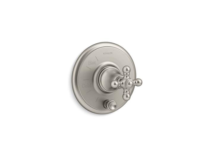 Kohler - Artifactsrite-Temp Valve Trim With Diverter,Cross