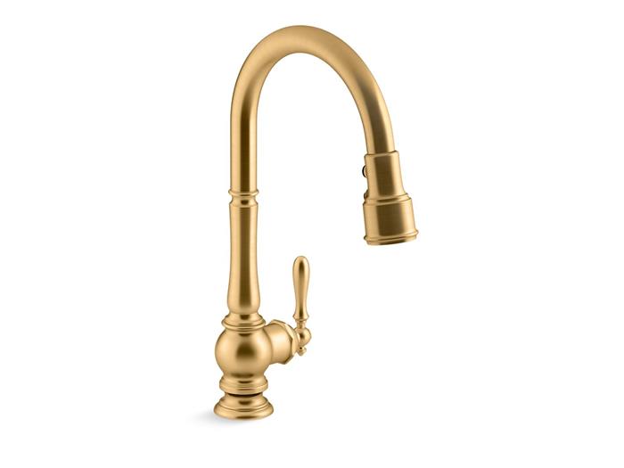 Kohler - Artifacts Pull-Down Kitchen Sink Faucet With Three-Function Sprayhead