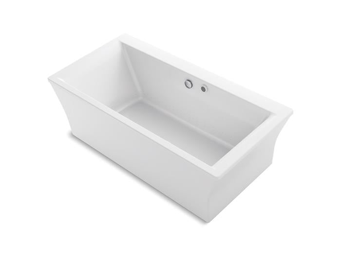 Kohler - Stargaze 72 X 36 Inch Freestanding Heated Bubblemassage Air Bath With Bask Heated Surface And Fluted Shroud