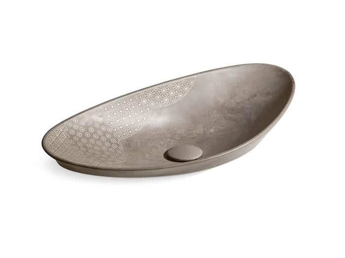 Kohler - Kensho 28 Inch Oval Vessel Bathroom Sink, No Overflow