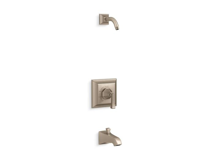 Kohler - Memoirs Stately Rite-Temp Bath And Shower Trim Kit, Without Showerhead