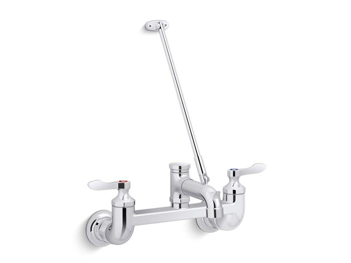 Kohler - Triton Bowe Service Sink Faucet With Wall Bracket - Lever Handle